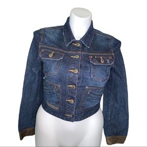 Special Edition Old Navy Y2K Jeans / Leather Jacket, Size L